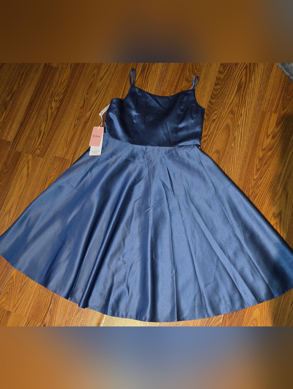 JJ's House Gerarda Junior A-line Satin Dress